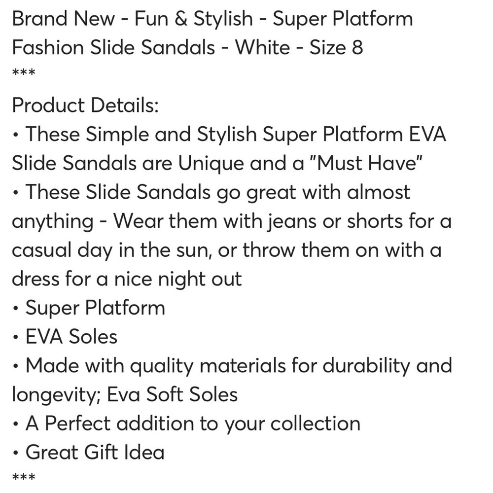 Like New Super Platform Slides (8) - Picture 5 of 6